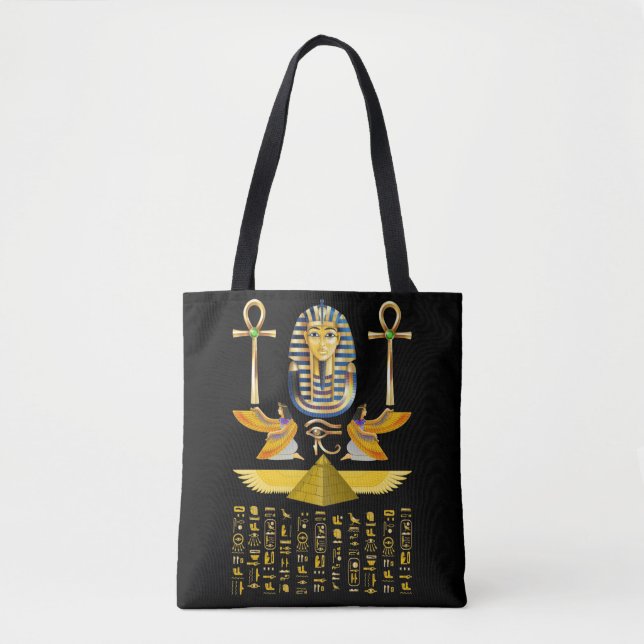 Tote Bag Egyptian Pyramids King Tut Pharaoh Tutankhamun (Devant)