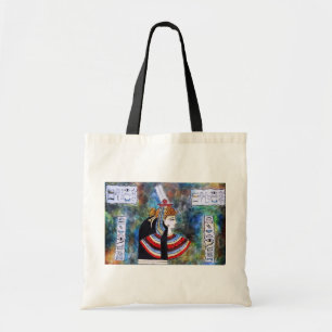 Tote Bag Egyptien Pharoh - le Roi Tut avec des hiéroglyphes