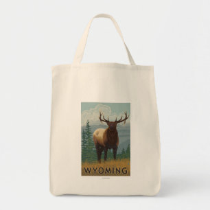 Tote Bag Élans SceneWyoming