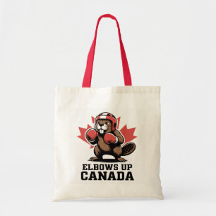 Tote Bag Elbows Up Canada Cadeau Quirky Canadian Pride