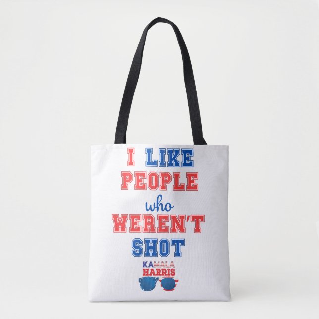 Tote Bag Election 2024 Kamala Harris Merch Comma La drôle (Devant)
