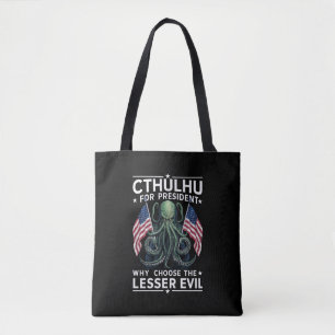 Tote Bag Élections amusantes de 2024 Cthulhu Président