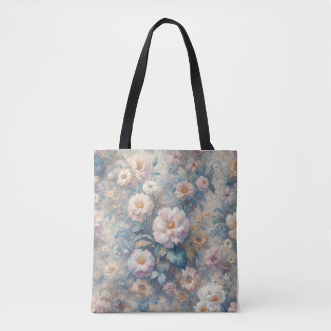 Tote Bag Élégance florale intemporelle : les fleurs classiq (Devant)