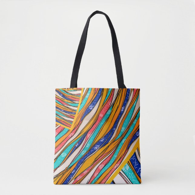 Tote Bag Élégance rayonnante arc-en-ciel : Fourre-tout élég (Devant)