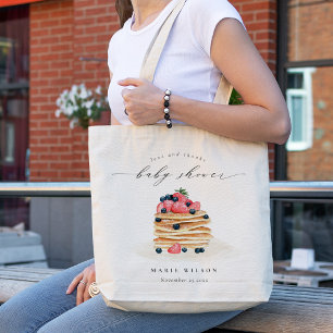 Tote Bag Elégant Baby shower d'aquarelle de Pancake Fruit C