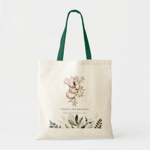 Tote Bag Élégant Couché Sleepy Koala Foliage N'importe quel