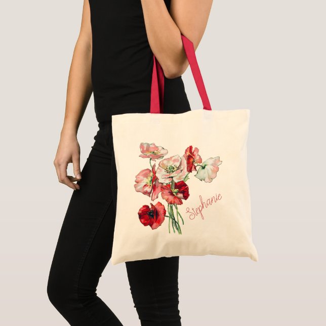 Tote Bag Élégant crapaud floral Nom personnalisé (Devant (produit))
