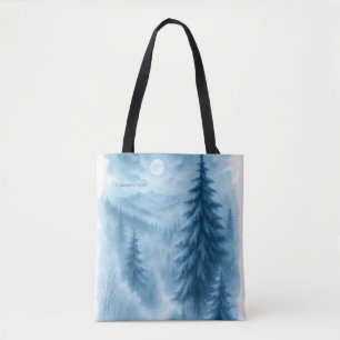 Tote Bag Elégant Forêt d'hiver Cadeaux de vacances d'entrep