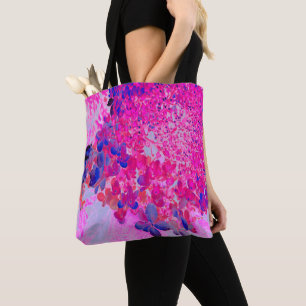 Tote Bag Elégant Fuchsia et bleu foncé Limelight Hydrangea