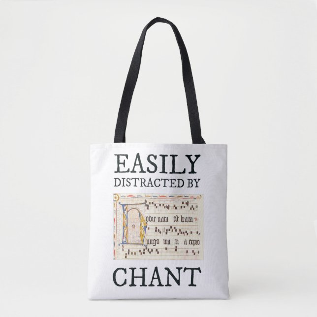 Tote Bag Élégant Grégorien Chant mignon Traditionnel Cathol (Devant)