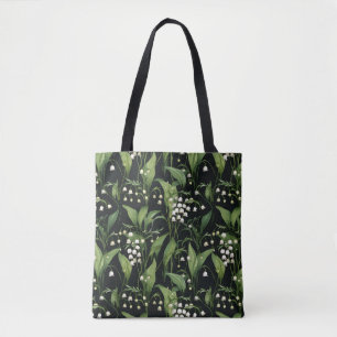 Tote Bag Elégant Lilly de la vallée motif