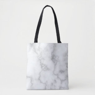 Tote Bag Elégant Marbre blanc Faux