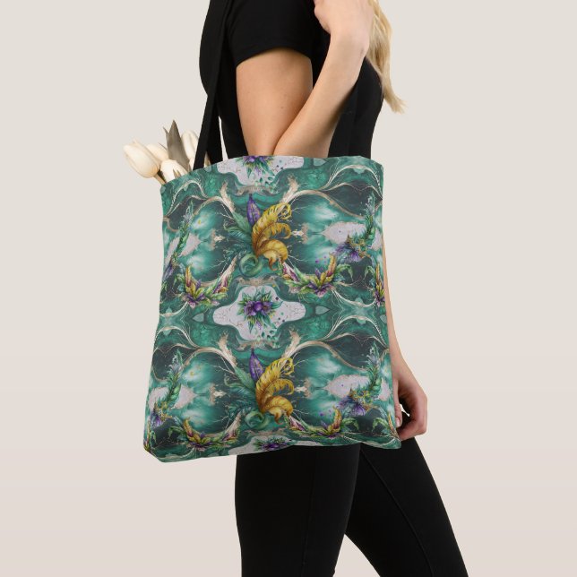 Tote Bag Élégant Mardi Gras Décoratif (De près)