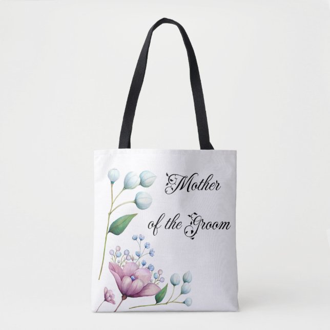 Tote Bag Élégant Mariage Floral Soft Botanical Romance (Devant)