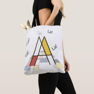 Tote Bag Élégant monogramme de lettre artistique. Lettre A