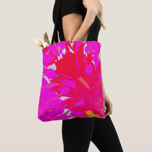 Tote Bag Élégant Motif Abstrait rose
