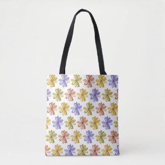 Tote Bag Élégant Motif de fleurs