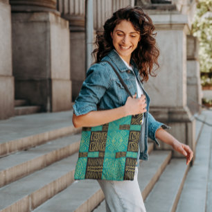 Tote Bag Élégant Motif géométrique Tribal Africain