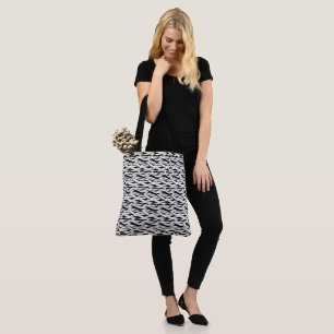 Tote Bag Élégant noir et blanc