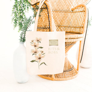 Tote Bag Élégant Nom du monogramme personnalisé Vintage Tim