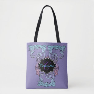 Tote Bag Élégant, Orné Personnalisé Vintage Victorien
