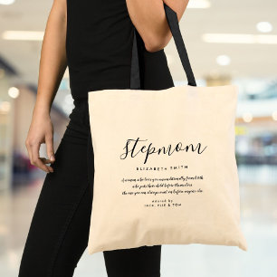 Tote Bag Elégant script de fille Stepmere Citation