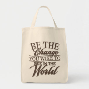 Tote Bag Élégant soyez le changement
