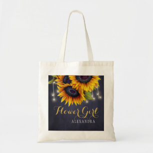 Tote Bag Elégant tableau de tournesol mariage fille fleur