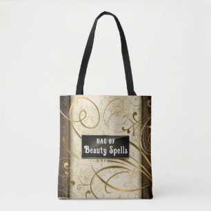 Tote Bag Élégant Tirages Damas Texte personnalisable
