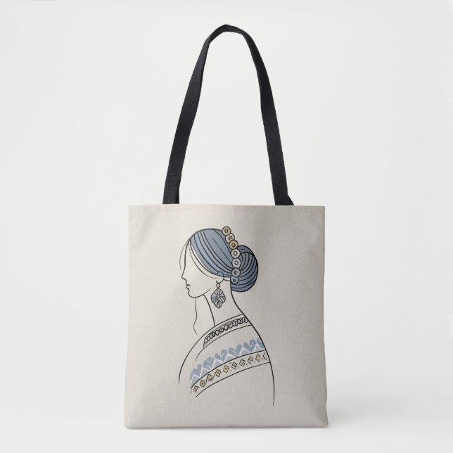 Tote Bag Elégant ukrainien Folk Art Shoulder Fourre-tout (Devant)