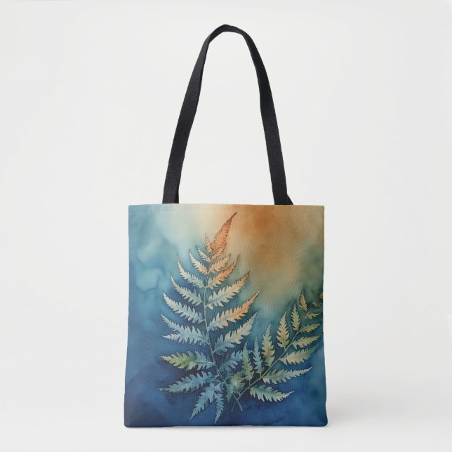 Tote Bag Elégante aquarelle botanique Fourre-tout (Devant)
