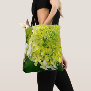 Tote Bag Élégante Chartreuse Vert Limelight Hydrangea
