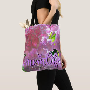 Tote Bag Elégante douce rose floral belle hydrangée rose