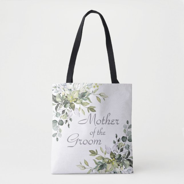 Tote Bag Elégante Eucalyptus Verdure Mère de la chambre (Devant)