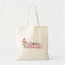 Élégante floraison de joie Boho rose floral
