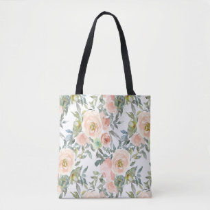 Tote Bag Élégantes Roses Chic, Message Motivationnel