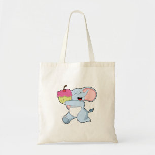 Tote Bag Eléphant au gâteau
