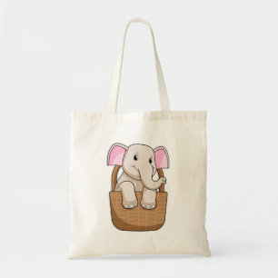 Tote Bag Eléphant avec panier