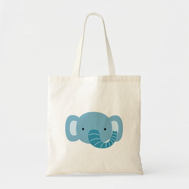Tote Bag Elephant Birthday Kids Art (Devant)