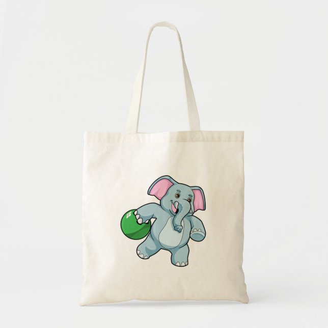 Tote Bag Éléphant de bowling (Devant)