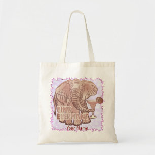 Tote Bag Eléphant rose
