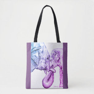 Tote Bag Éléphants