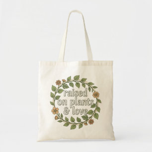 Tote Bag Élevé aux plantes et amour Cottagecore amoureux de
