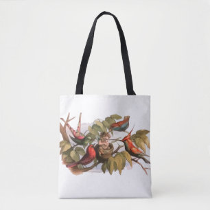 Tote Bag Elfe des bois dans le nid : Antique Oiseau Sprite 