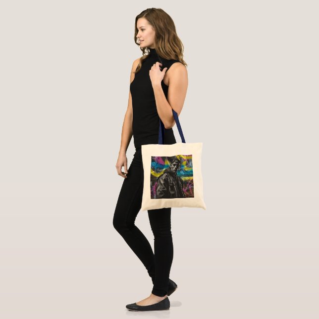 Tote Bag Elfe Graffiti urbain (Devant (modèle))