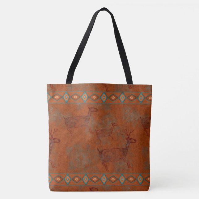 Tote Bag Elk Petroglyph, sud-ouest des Canyons (Devant)
