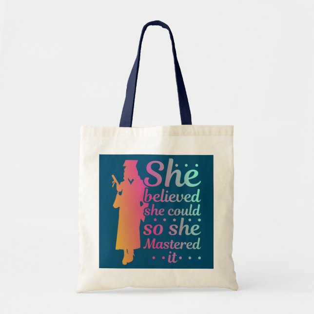 Tote Bag Elle Croyait Qu'Elle Pouvait Le Faire Pour Qu'Elle (Devant)