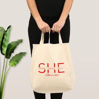 Tote Bag Elle se réveille, prie, tue, elle est moi