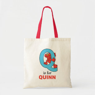 Tote Bag Elmo Alphabet Bleu Q