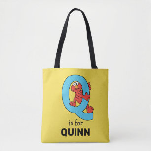 Tote Bag Elmo Alphabet Bleu Q